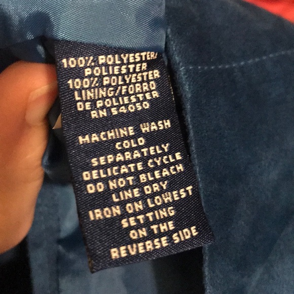 Evan Picone Teal Zip Up Jacket - Picture 7 of 7